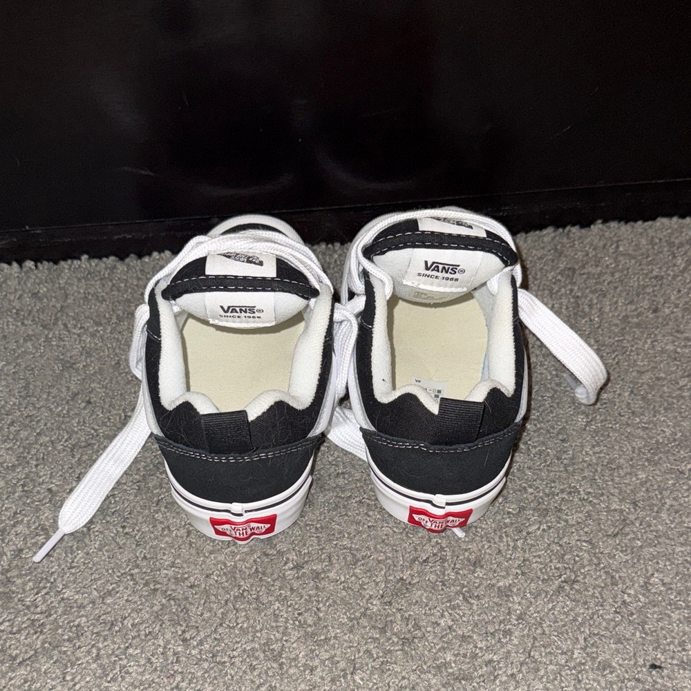 Kids Black and White Vans - Picture 3 of 7
